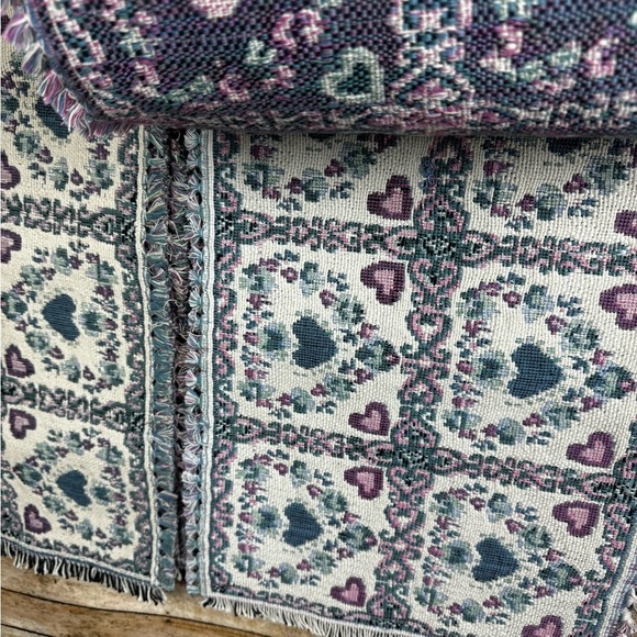 (4) Vintage Cotton Linen Placemats Country Style Design with Runner - Picture 4 of 4